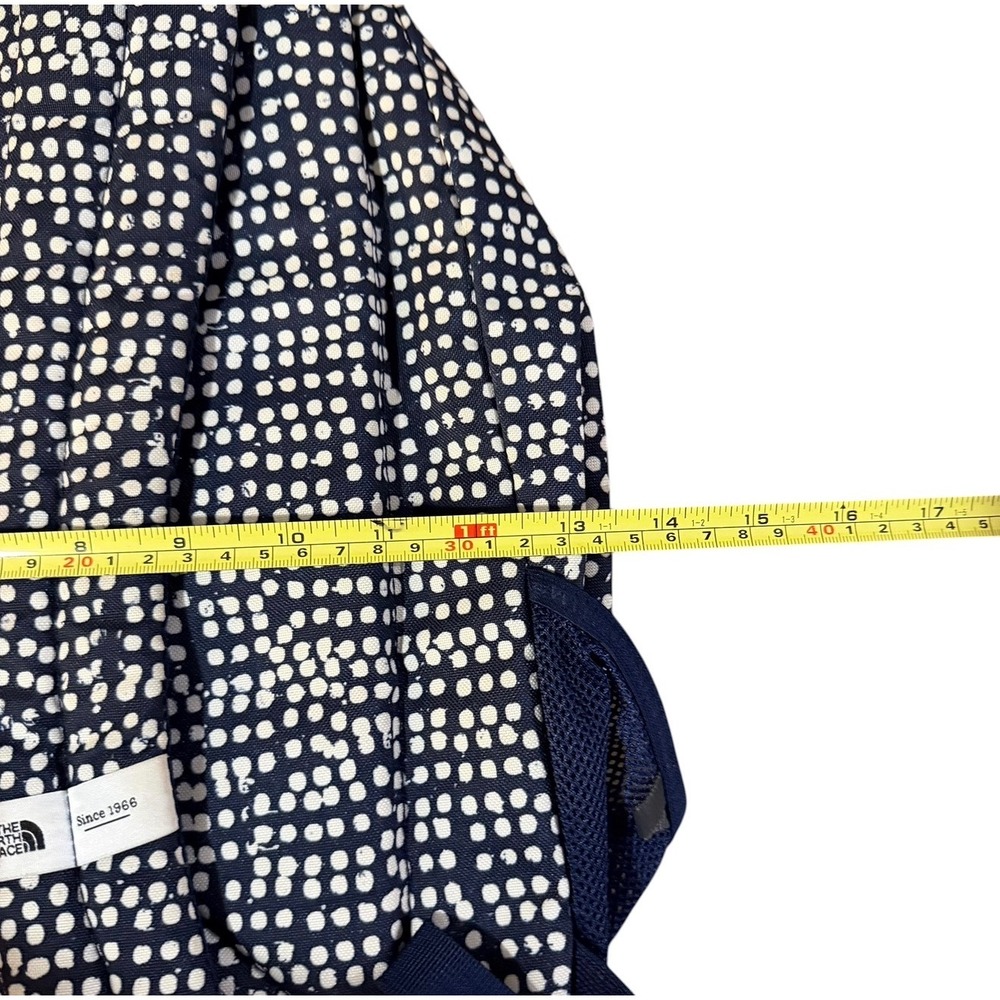The North Face Wise Guy Backpack Navy White Polka Dot School Travel Bag - Picture 12 of 12